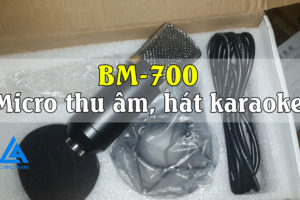 Bán bộ Micro thu âm, hát karaoke BM-700 chỉ 400k giá rẻ